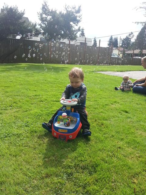 Peter and his new ride